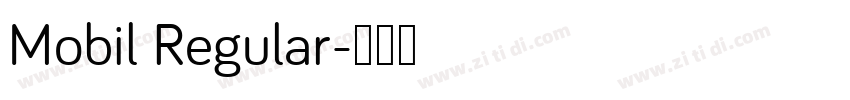 Mobil Regular字体转换